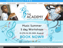 Tablet Screenshot of northlondonmusicacademy.com